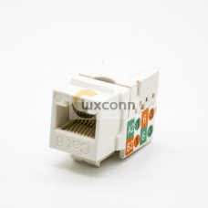 RJ45 Jack,8P8C,Single Port,1*1,Angled,Gold,Through Hole,Panel Mount,Unshielded,CAT6 RJ45 Jack,8P8C,Single Port,1*1,Angled,Gold,Through Hole,Panel Mount,Unshielded,CAT6