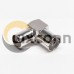 PAL Male to Female Adapter RF Connector Angled Nickel Plating PAL Male to Female Adapter RF Connector Angled Nickel Plating