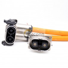 High Voltage Safety Lock Connector 2pin 125A Plug& Socket Metal For EV Battery High Voltage Safety Lock Connector 2pin 125A Plug& Socket Metal For EV Battery