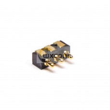 Spring Pogo Pin Connector Solder 3 Pin Brass 2.5MM Multi Pin Series Flat Type Spring Pogo Pin Connector Solder 3 Pin Brass 2.5MM Multi Pin Series Flat Type