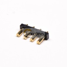 Male Pogo Pin Connector Single Row Multi Pin Series T Type Brass 4 Pin 3MM Pitch Male Pogo Pin Connector Single Row Multi Pin Series T Type Brass 4 Pin 3MM Pitch