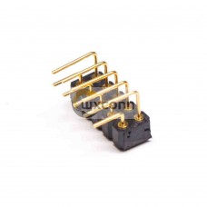 Pogo Pin Battery Connector 10 Pin Double-row Bend 2.54MM Pitch Multi Pin Series