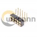 Pogo Pin Battery Connector 10 Pin Double-row Bend 2.54MM Pitch Multi Pin Series