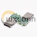 USB Type C Straight 180 Degree Plug 24 Pin Solder Type USB Type C Straight 180 Degree Plug 24 Pin Solder Type