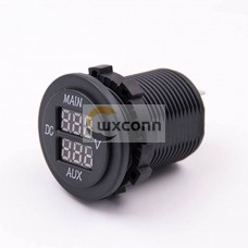 Dual Digital Display Voltage Through Hole Socket Car Voltmeter Dual Digital Display Voltage Through Hole Socket Car Voltmeter