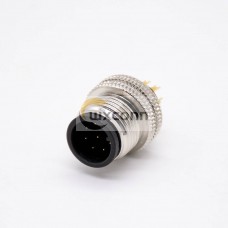 m12 Connector8 Straight Male Overmolded Solder Cup Unshielded A code m12 Connector8 Straight Male Overmolded Solder Cup Unshielded A code