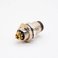 sensor connector m8 B code 180° male back mount B code sensor connector m8 B code 180° male back mount B code