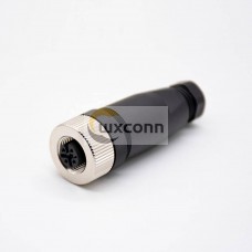 m12 Connector 4 pin femle A Code Straight Screw-joint Unshielded m12 Connector 4 pin femle A Code Straight Screw-joint Unshielded