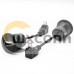 90 Degree Micro USB 5 Pin Male To USB Female Straight Black Conversion Line