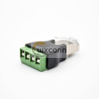 RJ45 Male To Terminal Block Adapter Straight RJ45 8 Pin To 4 Pin Terminal RJ45 Male To Terminal Block Adapter Straight RJ45 8 Pin To 4 Pin Terminal