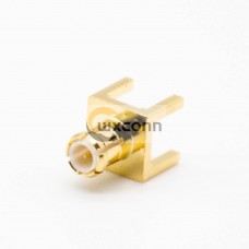 MCX Coaxial Connector Standard Male Straight Gold Plating Panel Mount Through Hole MCX Coaxial Connector Standard Male Straight Gold Plating Panel Mount Through Hole
