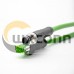 M12 Sensor Cable D Coding 4 Pin Male To RJ45 8P8C Male Straight Double Ended Cable 2M AWG22