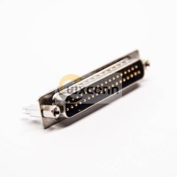 D SUB 37 Pin Male Connector Through Hole for PCB Mount Staking Type 180 Degree D SUB 37 Pin Male Connector Through Hole for PCB Mount Staking Type 180 Degree