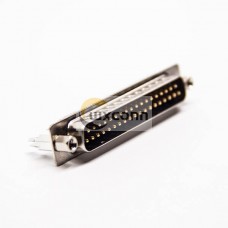 D SUB 37 Pin Male Connector Through Hole for PCB Mount Staking Type 180 Degree D SUB 37 Pin Male Connector Through Hole for PCB Mount Staking Type 180 Degree
