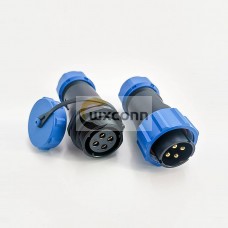 Connetor SP21 Series 4 Pin Waterproof Circular Male Plug & Female Socket Connector In-Line Type SP21-4 Pins Connector Connetor SP21 Series 4 Pin Waterproof Circular Male Plug & Female Socket Connector In-Line Type SP21-4 Pins Connector