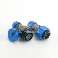 IP68 Connectors SP21 Series 9 Pin Waterproof Male Plug & Female Socket Connector In-Line Type SP21-9 Pins Connector IP68 Connectors SP21 Series 9 Pin Waterproof Male Plug & Female Socket Connector In-Line Type SP21-9 Pins Connector