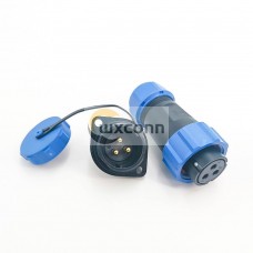 3 Pin Connectors Waterproof Female Plug & Male Socket 2 Holes Flange Panel Mount Solder Type SP21 Series 3 Pin Connectors Waterproof Female Plug & Male Socket 2 Holes Flange Panel Mount Solder Type SP21 Series