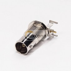 BNC Connector Right Angle Bulkhead Female for PCB Mount BNC Connector Right Angle Bulkhead Female for PCB Mount