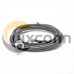 M12 Extension Cable 3Pin Female A Code Straight Connector Molded Cable 2M AWG22