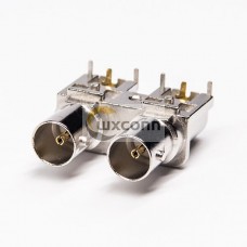 Female BNC Connector Best Buy Angled Dual Female PCB Female BNC Connector Best Buy Angled Dual Female PCB