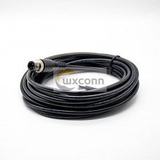 3Pin M12 Extension Cable Male A Code Straight Connector Molded Cable 5M AWG22 3Pin M12 Extension Cable Male A Code Straight Connector Molded Cable 5M AWG22