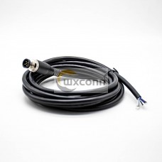 M12 5Pin Extension Cable Male A Code Straight Connector Molded Cable 2M AWG22 M12 5Pin Extension Cable Male A Code Straight Connector Molded Cable 2M AWG22