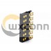 Battery Holder PCB 6 Pin 2.0MM Pitch Gold Plating Horizontal Battery Connector Battery Holder PCB 6 Pin 2.0MM Pitch Gold Plating Horizontal Battery Connector