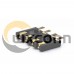 4 Pin Connector Battery 1.6H 2.5PH SMT Gold-plated 3U Anti-oxidation Battery Contacts