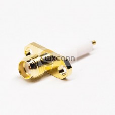 SMA Connector 2Hole Flange Straight Female for Panel Mount SMA Connector 2Hole Flange Straight Female for Panel Mount