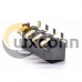 Battery 4P Connector 3.5H PCB Mount Gold Plating 2.5MM Pitch Battery Contact Shrapnel Battery 4P Connector 3.5H PCB Mount Gold Plating 2.5MM Pitch Battery Contact Shrapnel