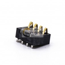 Contact Chip 4 Pin Battery Connector Gold Plating 2.5MM Pitch 5.4H PCB Mount Contact Chip 4 Pin Battery Connector Gold Plating 2.5MM Pitch 5.4H PCB Mount