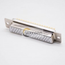 D Sub Solder Connector 180° Three Rows Machined Male 62 Pin Nickel Plating D Sub Solder Connector 180° Three Rows Machined Male 62 Pin Nickel Plating