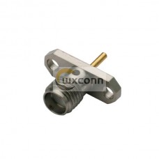 SMA Connector Coaxial Sraight 2Hole Flange Jack for Panel Mount