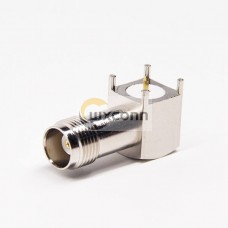 TNC Connector Types Female 90 Degree Through Hole for PCB Mount TNC Connector Types Female 90 Degree Through Hole for PCB Mount