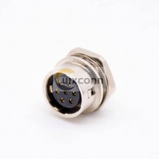 Hirose HR10 Circular Connector Female Receptacle 7 Pin Straight PCB Through Hole Back Mount Circular Push-Pull Connector Hirose HR10 Circular Connector Female Receptacle 7 Pin Straight PCB Through Hole Back Mount Circular Push-Pull Connector