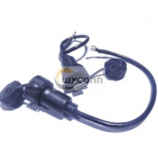 IP67 Panel Mount USB 2.0 Type A Male to MX1.24 4Pin HSG Wire Terminal Conversion Cables IP67 Panel Mount USB 2.0 Type A Male to MX1.24 4Pin HSG Wire Terminal Conversion Cables