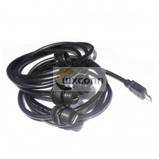 micro USB IP67 Panel Mount Connector 5pin Female M12-1.0 to MicroUSB 5pin Male Cable 1M micro USB IP67 Panel Mount Connector 5pin Female M12-1.0 to MicroUSB 5pin Male Cable 1M