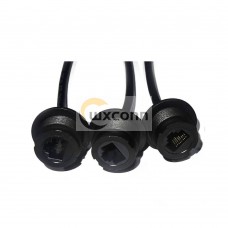 Waterproof rj45 ethernet Connector LOCK Socket Female to Male Connector with Cable Waterproof rj45 ethernet Connector LOCK Socket Female to Male Connector with Cable