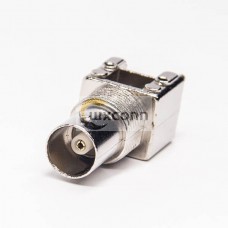 BNC to PCB Connector Female 180 Degree Through Hole Bulkhead for Panel Mount BNC to PCB Connector Female 180 Degree Through Hole Bulkhead for Panel Mount