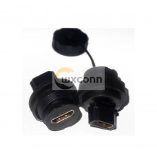 Female to Female HDMI 19pin socket Type A straight adapter gold plate ip67 Female to Female HDMI 19pin socket Type A straight adapter gold plate ip67