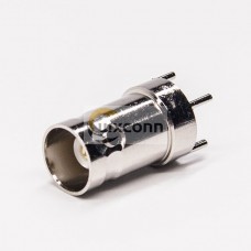 BNC Female PCB Mount Through Hole Connector 180 Degree