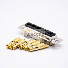 D Sub High Current Combo Connector 5W5 Male Socket Single Port Stamped Pin Solder Type D Sub High Current Combo Connector 5W5 Male Socket Single Port Stamped Pin Solder Type