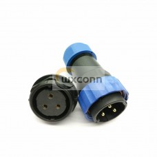 SP29 Series 3 pin Straight Plug&Socket Rear-nut Mount