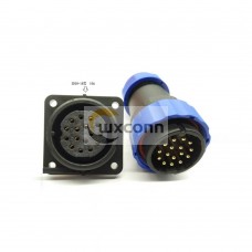 Connector SP29 16pin Plug Straight & Socket 4 Hole Flange Connector SP29 16pin Plug Straight & Socket 4 Hole Flange