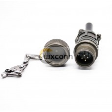 MS 5015 Series Size 14S 4pin Straight Male Plug Dust Cover With Chain MS 5015 Series Size 14S 4pin Straight Male Plug Dust Cover With Chain