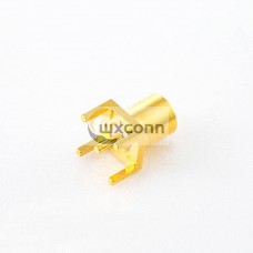 MCX PCB Welding Female Straight Jack Copper Gold-plated 50Ω MCX PCB Welding Female Straight Jack Copper Gold-plated 50Ω