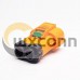 High Voltage Coax Connector 6mm A Code Straight 150A 2 Pin Plastic Plug