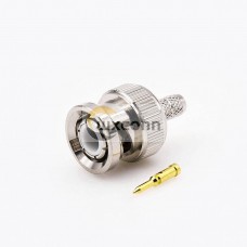 75Ω BNC Connector Crimp For RG58/RG142 Male Straight 75Ω BNC Connector Crimp For RG58/RG142 Male Straight