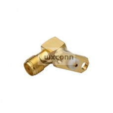 SMA Female  2 holes chassis mount connector Gold Plating