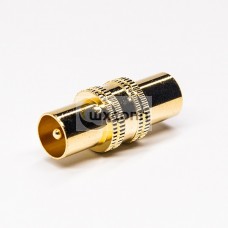 Coaxial to PAL Adapter Male to Male Gold Plating 180 Degree Coaxial to PAL Adapter Male to Male Gold Plating 180 Degree